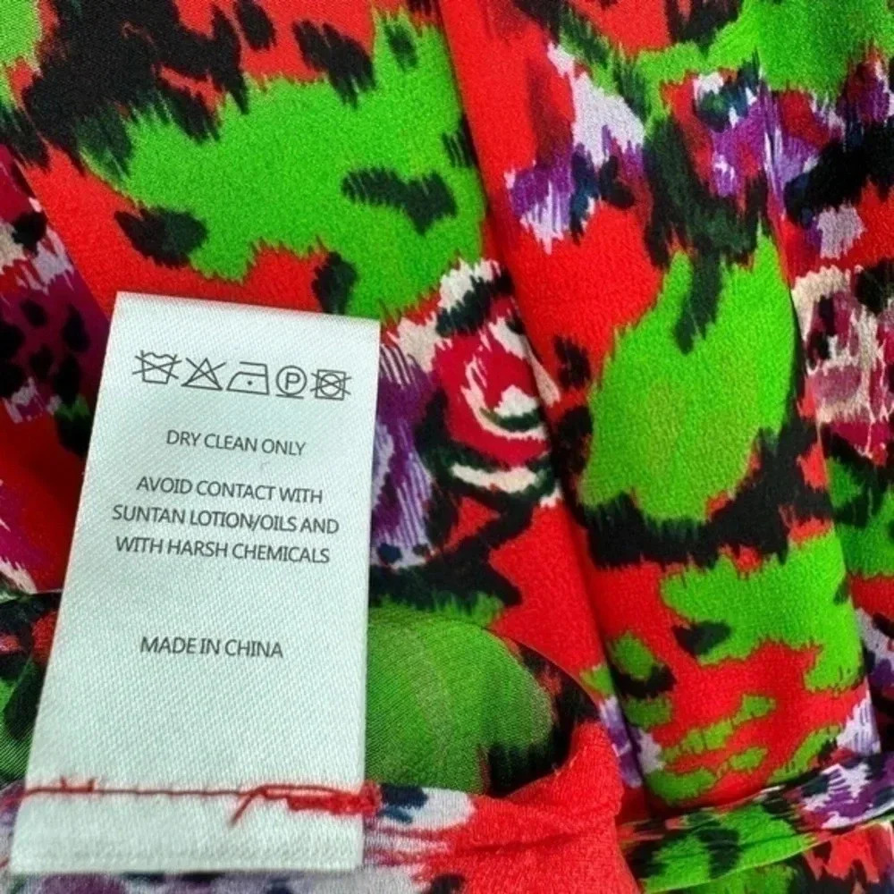 NEW SALONI Remi Long Sleeve Silk Dress Size 2 B1204 - Picture 4 of 6
